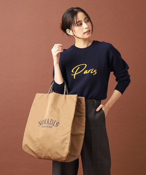 NOMADIS(ノマディス)の「◆NOMADIS(ノマディス)SAC2 ビッグトートバッグ(トートバッグ・レディース・ベージュ/ワインレッド・00)」の8枚目の写真