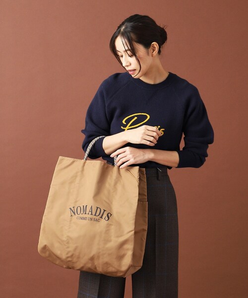 NOMADIS(ノマディス)の「◆NOMADIS(ノマディス)SAC2 ビッグトートバッグ(トートバッグ・レディース・ベージュ/ワインレッド・00)」の9枚目の写真