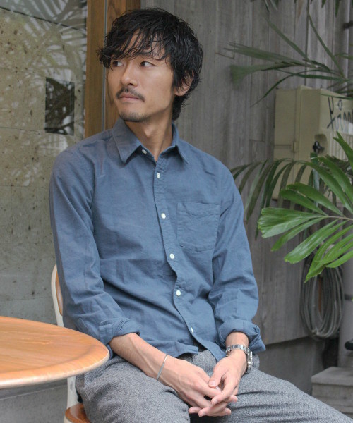 JOURNAL STANDARD（ジャーナルスタンダード）の「起毛ネルシャツ#（シャツ/ブラウス・メンズ・ホワイト/レッド/ネイビー/サファリグリーン・LARGE/MEDIUM）」の4枚目の写真