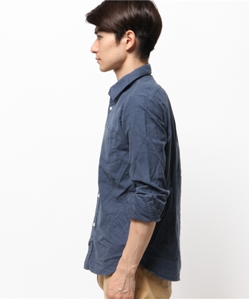 JOURNAL STANDARD（ジャーナルスタンダード）の「起毛ネルシャツ#（シャツ/ブラウス・メンズ・ホワイト/レッド/ネイビー/サファリグリーン・LARGE/MEDIUM）」の5枚目の写真