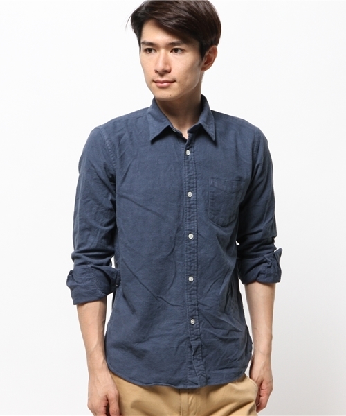 JOURNAL STANDARD（ジャーナルスタンダード）の「起毛ネルシャツ#（シャツ/ブラウス・メンズ・ホワイト/レッド/ネイビー/サファリグリーン・LARGE/MEDIUM）」の9枚目の写真