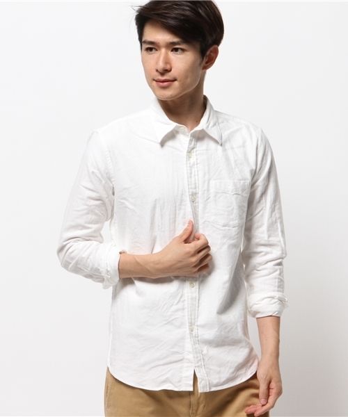 JOURNAL STANDARD（ジャーナルスタンダード）の「起毛ネルシャツ#（シャツ/ブラウス・メンズ・ホワイト/レッド/ネイビー/サファリグリーン・LARGE/MEDIUM）」の20枚目の写真