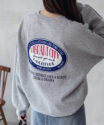 UNDERWRAPS サガラビッグロゴ刺繍 裏起毛トレーナー 古着風