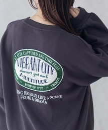 UNDERWRAPS サガラビッグロゴ刺繍 裏起毛トレーナー 古着風