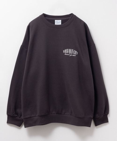 UNDERWRAPS(アンダーラップス)の「UNDERWRAPS サガラビッグロゴ刺繍 裏起毛トレーナー 古着風(スウェット・レディース・アイボリー/杢グレー/チャコールグレー・フリー)」の19枚目の写真
