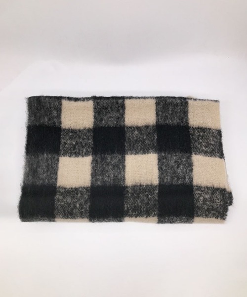 Futier land（フューティアランド）の「大判が女性らしくてカワイイ◎やわらかシャギーチェックビッグマフラー（マフラー・レディース・ブラック/ブルー/ピンク・FREE）」の15枚目の写真