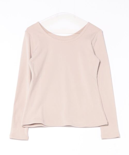 aimoha(アイモハ)の「【Aimoha】Uネック裏起毛インナートップス (AW) (LV)(Tシャツ/カットソー・レディース・ベージュ/ブラウン/ホワイト/ブラック・SMALL/MEDIUM/LARGE/X-LARGE/XX-LARGE)」の7枚目の写真