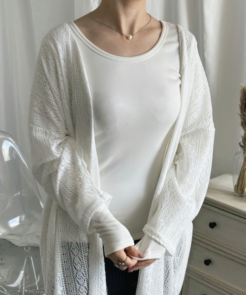 aimoha(アイモハ)の「【Aimoha】Uネック裏起毛インナートップス (AW) (LV)(Tシャツ/カットソー・レディース・ベージュ/ブラウン/ホワイト/ブラック・SMALL/MEDIUM/LARGE/X-LARGE/XX-LARGE)」の17枚目の写真