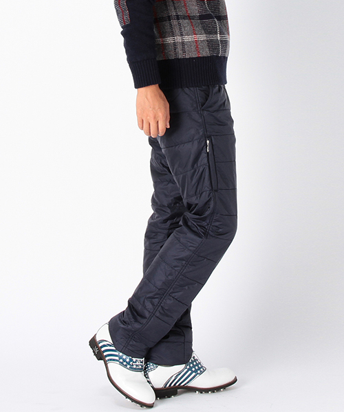 BEAMS GOLF ビームスゴルフ キルティング ゴルフパンツ メンズ L 紺