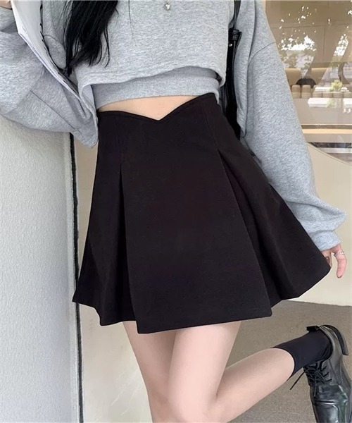 Dream garden（ドリームガーデン）の「ボックスタックハイウエストフレアミニスカート（スカート・レディース・ブラック/ブラウン・S/M/L/XL/2XL/3XL）」の14枚目の写真