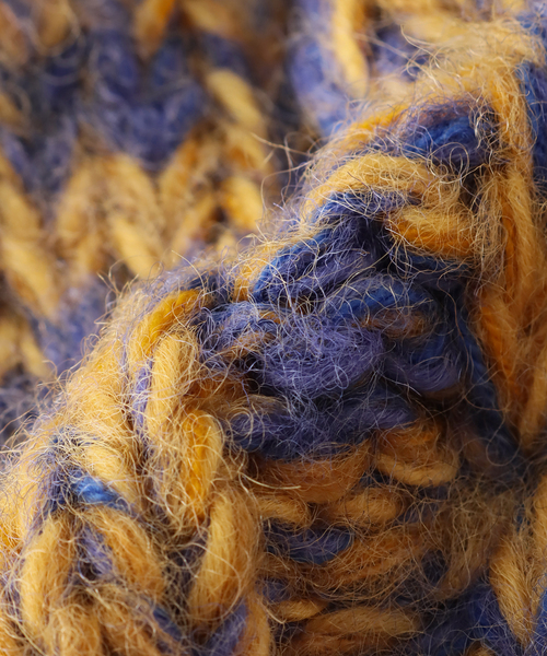 SUBLIME(サブライム)の「SUBLiME/サブライム HAND KNIT FISHERMAN WT(ニットキャップ/ビーニー・メンズ・ブラック/ネイビー/マスタード・FREE)」の8枚目の写真