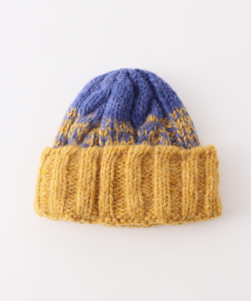 SUBLIME(サブライム)の「SUBLiME/サブライム HAND KNIT FISHERMAN WT(ニットキャップ/ビーニー・メンズ・ブラック/ネイビー/マスタード・FREE)」の10枚目の写真