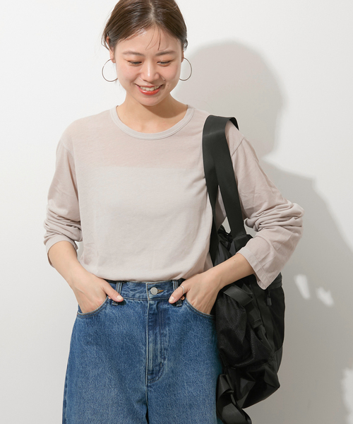 【セール】《追加3》シアークルーネックロングTEE(Tシャツ/カットソー)|JOURNAL STANDARD relume(ジャーナルスタンダード レリューム)