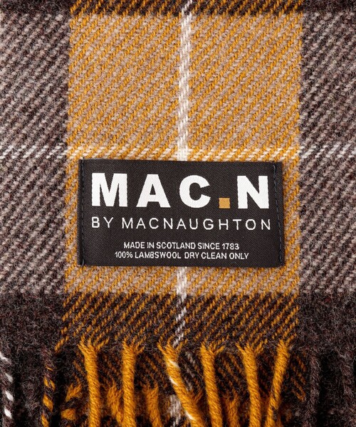NOLLEY’S（ノーリーズ）の「【MAC.N/マックエヌ】Lambswool Scarf Check 30（マフラー・メンズ・ブルー系その他6/グレー系その他/イエロー系その他/オレンジ系その他/レッド系その他・FREE）」の7枚目の写真