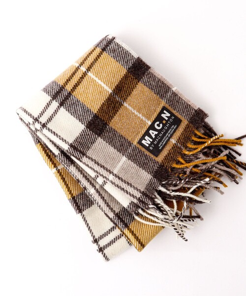 NOLLEY’S（ノーリーズ）の「【MAC.N/マックエヌ】Lambswool Scarf Check 30（マフラー・メンズ・ブルー系その他6/グレー系その他/イエロー系その他/オレンジ系その他/レッド系その他・FREE）」の10枚目の写真