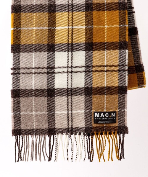 NOLLEY’S（ノーリーズ）の「【MAC.N/マックエヌ】Lambswool Scarf Check 30（マフラー・メンズ・ブルー系その他6/グレー系その他/イエロー系その他/オレンジ系その他/レッド系その他・FREE）」の13枚目の写真