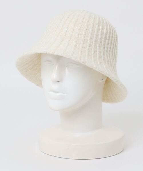 polcadot(ポルカドット)の「サーモニットハット(ハット・レディース・ブラウン/チャコールグレー/アイボリー・FREE)」の3枚目の写真