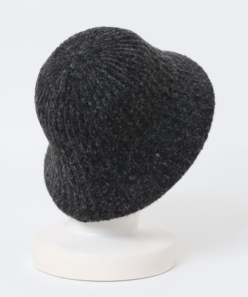 polcadot(ポルカドット)の「サーモニットハット(ハット・レディース・ブラウン/チャコールグレー/アイボリー・FREE)」の4枚目の写真