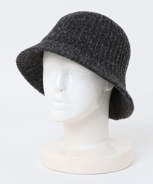 polcadot(ポルカドット)の「サーモニットハット(ハット・レディース・ブラウン/チャコールグレー/アイボリー・FREE)」の5枚目の写真