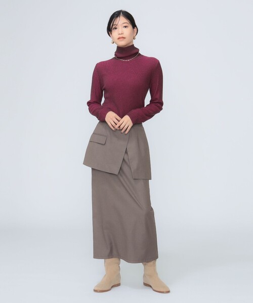 B:MING by BEAMS（ビーミングバイビームス）の「配色リブ ニット トップス（ニット/セーター・レディース・ピンク/オレンジ/ブルー・ONE SIZE）」の21枚目の写真