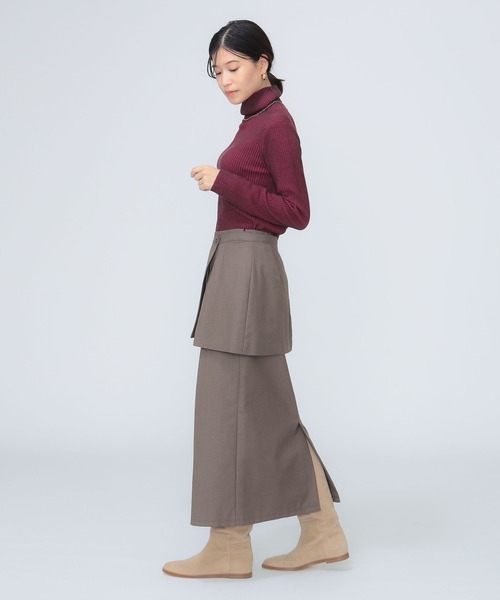 B:MING by BEAMS（ビーミングバイビームス）の「配色リブ ニット トップス（ニット/セーター・レディース・ピンク/オレンジ/ブルー・ONE SIZE）」の9枚目の写真