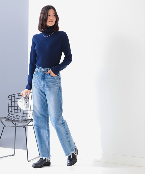 B:MING by BEAMS（ビーミングバイビームス）の「配色リブ ニット トップス（ニット/セーター・レディース・ピンク/オレンジ/ブルー・ONE SIZE）」の11枚目の写真