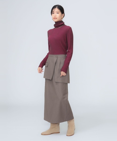 B:MING by BEAMS（ビーミングバイビームス）の「配色リブ ニット トップス（ニット/セーター・レディース・ピンク/オレンジ/ブルー・ONE SIZE）」の13枚目の写真