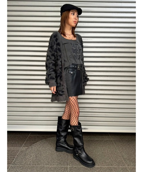 EGOIST(エゴイスト)の「レオパード柄シャギーニットカーディガン(カーディガン/ボレロ・レディース・ベージュ/グレー・FREE)」の13枚目の写真