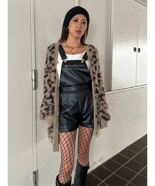 EGOIST(エゴイスト)の「レオパード柄シャギーニットカーディガン(カーディガン/ボレロ・レディース・ベージュ/グレー・FREE)」の21枚目の写真