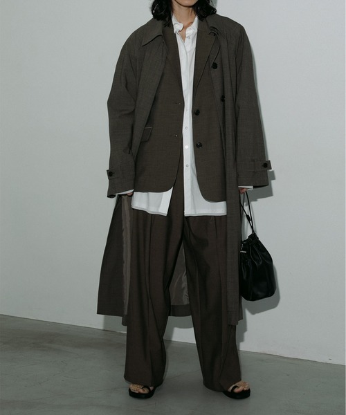 トップス CutOFF Over Vest anuke anuke / Cutoff Over Vest, Size 36, Brown