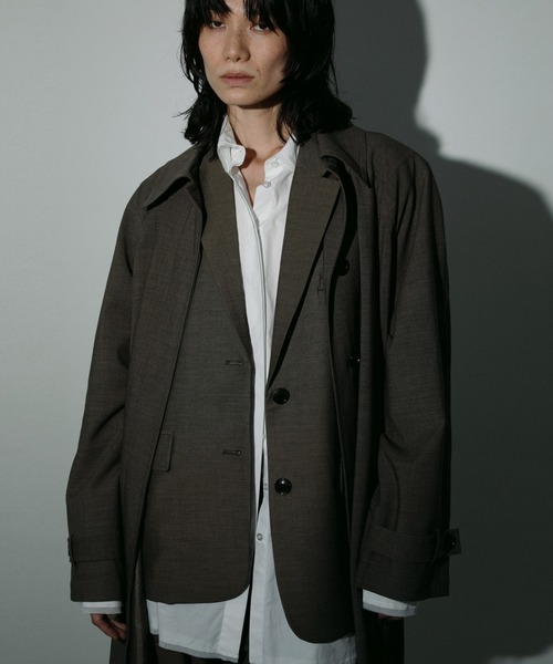 anuke(アンヌーク)の「Cutoff Over Vest(その他アウター・レディース・ブラウン/グレー・36inch/38inch)」の10枚目の写真