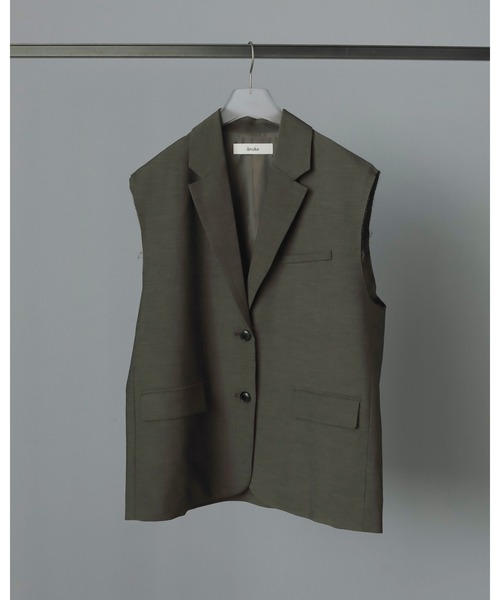 【試着のみ】アンヌーク anuke cutoffovervest anuke(アンヌーク)Cutoff Over Vest☆ 25春夏【62510103】ベスト