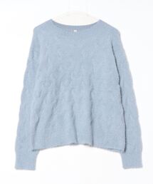 TOKYO SHIRTS | 【Pitta Re:)】 モールフェザーゆるニットプルオーバー レディース(ニット/セーター)