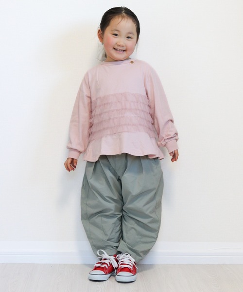 MAKE YOUR DAY(メイクユアデイ)の「ドットと無地のバルーンパンツ■80~140cm(その他パンツ・キッズ・ベージュ/イエロー/オリーブ・80/90/100/110/120/130/140)」の20枚目の写真