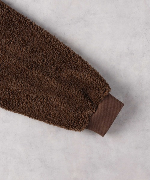 Right-on（ライトオン）の「【PENFIELD】ボアフリースジャケット（その他アウター・レディース・ブラウン/オフホワイト/ベージュ・M/XL/L）」の4枚目の写真