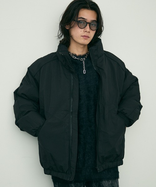 【セール】zip up stand puffer jacket / ジップアップスタンドパッファージャケット（ブルゾン）｜Shoowtime（ショウタイム）