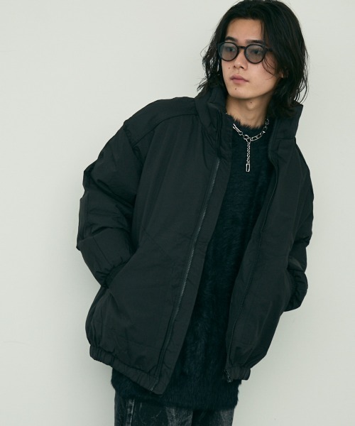 【セール】zip up stand puffer jacket / ジップアップスタンドパッファージャケット（ブルゾン）｜Shoowtime（ショウタイム）