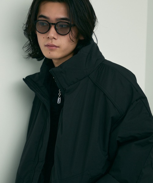 【セール】zip up stand puffer jacket / ジップアップスタンドパッファージャケット（ブルゾン）｜Shoowtime（ショウタイム）