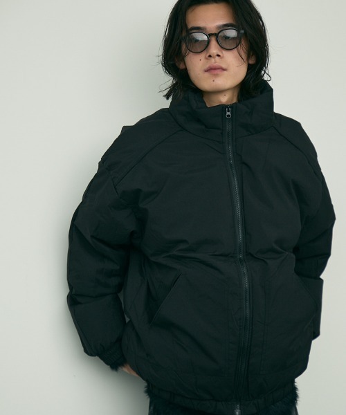 【セール】zip up stand puffer jacket / ジップアップスタンドパッファージャケット（ブルゾン）｜Shoowtime（ショウタイム）