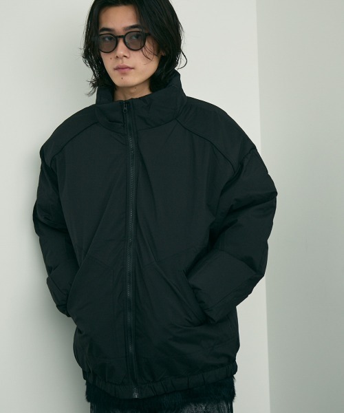【セール】zip up stand puffer jacket / ジップアップスタンドパッファージャケット（ブルゾン）｜Shoowtime（ショウタイム）