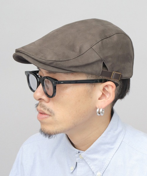 Ruben（ルーベン）の「フェイクスエード ハンチング（ハンチング/ベレー帽・メンズ・ブラック/グレー・FREE）」の2枚目の写真