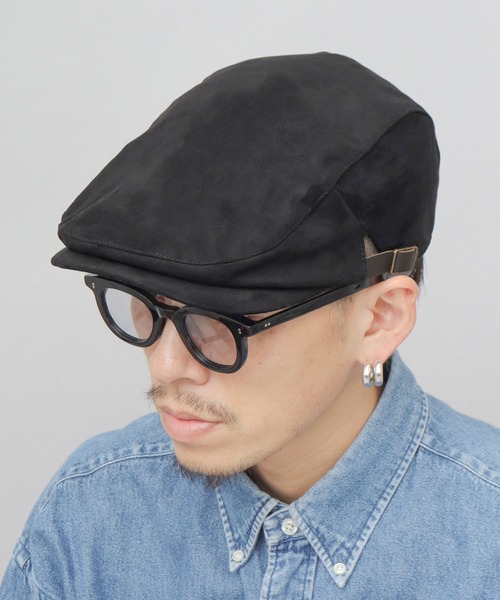 REDMOON正規品ハンチング帽本革イエロースエード やっぱり、革が好き】本革ハンチング・本革ベレー・本革飛行帽を
