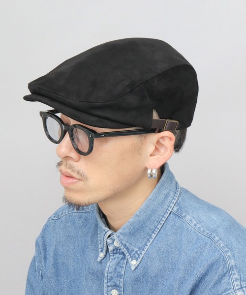 Ruben（ルーベン）の「フェイクスエード ハンチング（ハンチング/ベレー帽・メンズ・ブラック/グレー・FREE）」の10枚目の写真