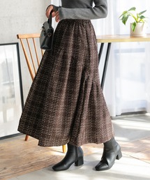 Petitle | [ 低身長向けサイズ ] ツイードティアードスカート(スカート)