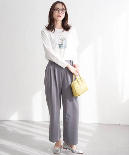 ikka（イッカ）の「ロゴフォトプリントロンT（Tシャツ/カットソー・レディース・オフホワイト/ホワイト/ブラック/チャコールグレー・M/L/S）」の19枚目の写真