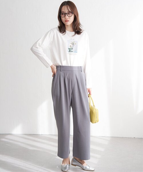 ikka（イッカ）の「ロゴフォトプリントロンT（Tシャツ/カットソー・レディース・オフホワイト/ホワイト/ブラック/チャコールグレー・M/L/S）」の20枚目の写真