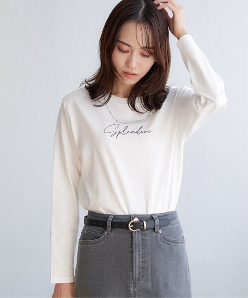 ikka（イッカ）の「ロゴフォトプリントロンT（Tシャツ/カットソー・レディース・オフホワイト/ホワイト/ブラック/チャコールグレー・M/L/S）」の21枚目の写真