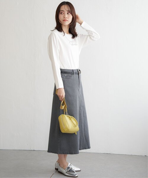 ikka（イッカ）の「ロゴフォトプリントロンT（Tシャツ/カットソー・レディース・オフホワイト/ホワイト/ブラック/チャコールグレー・M/L/S）」の22枚目の写真