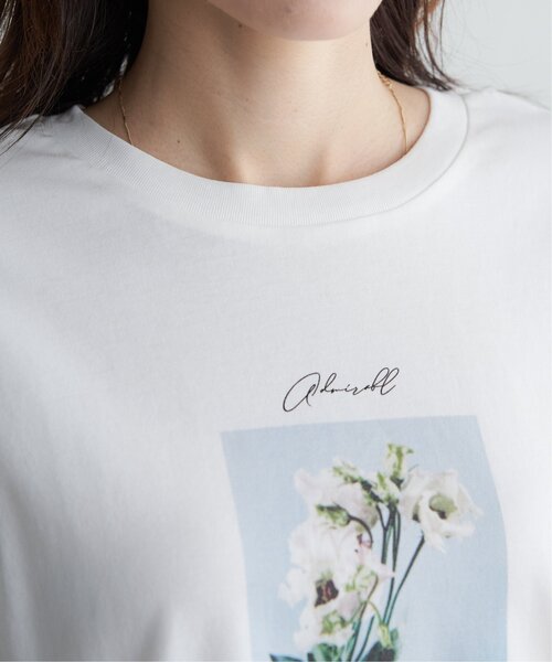 ikka（イッカ）の「ロゴフォトプリントロンT（Tシャツ/カットソー・レディース・オフホワイト/ホワイト/ブラック/チャコールグレー・M/L/S）」の9枚目の写真