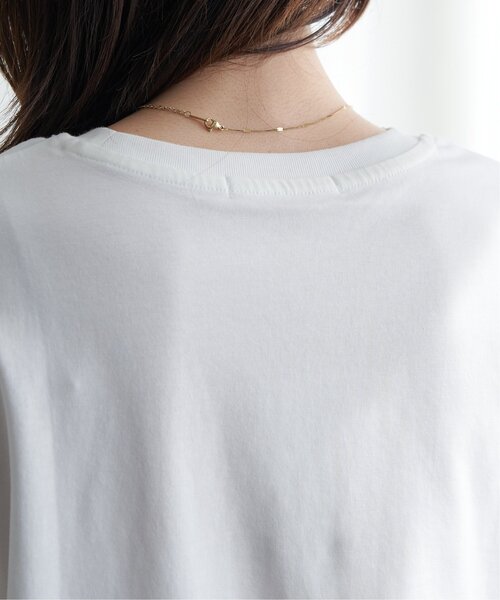 ikka（イッカ）の「ロゴフォトプリントロンT（Tシャツ/カットソー・レディース・オフホワイト/ホワイト/ブラック/チャコールグレー・M/L/S）」の12枚目の写真